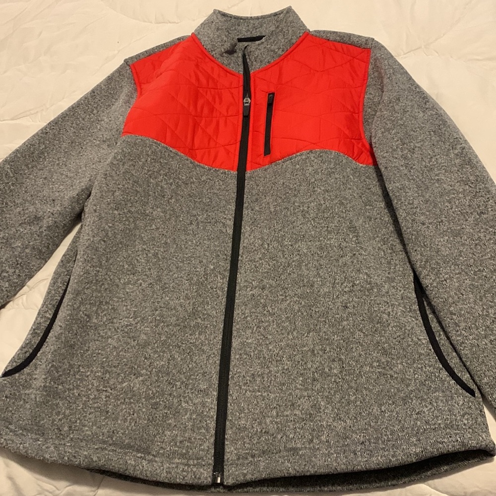 ZYIA Active Red Quilted Ash Cabin Full Zip Jacket Size XLarge NWOT